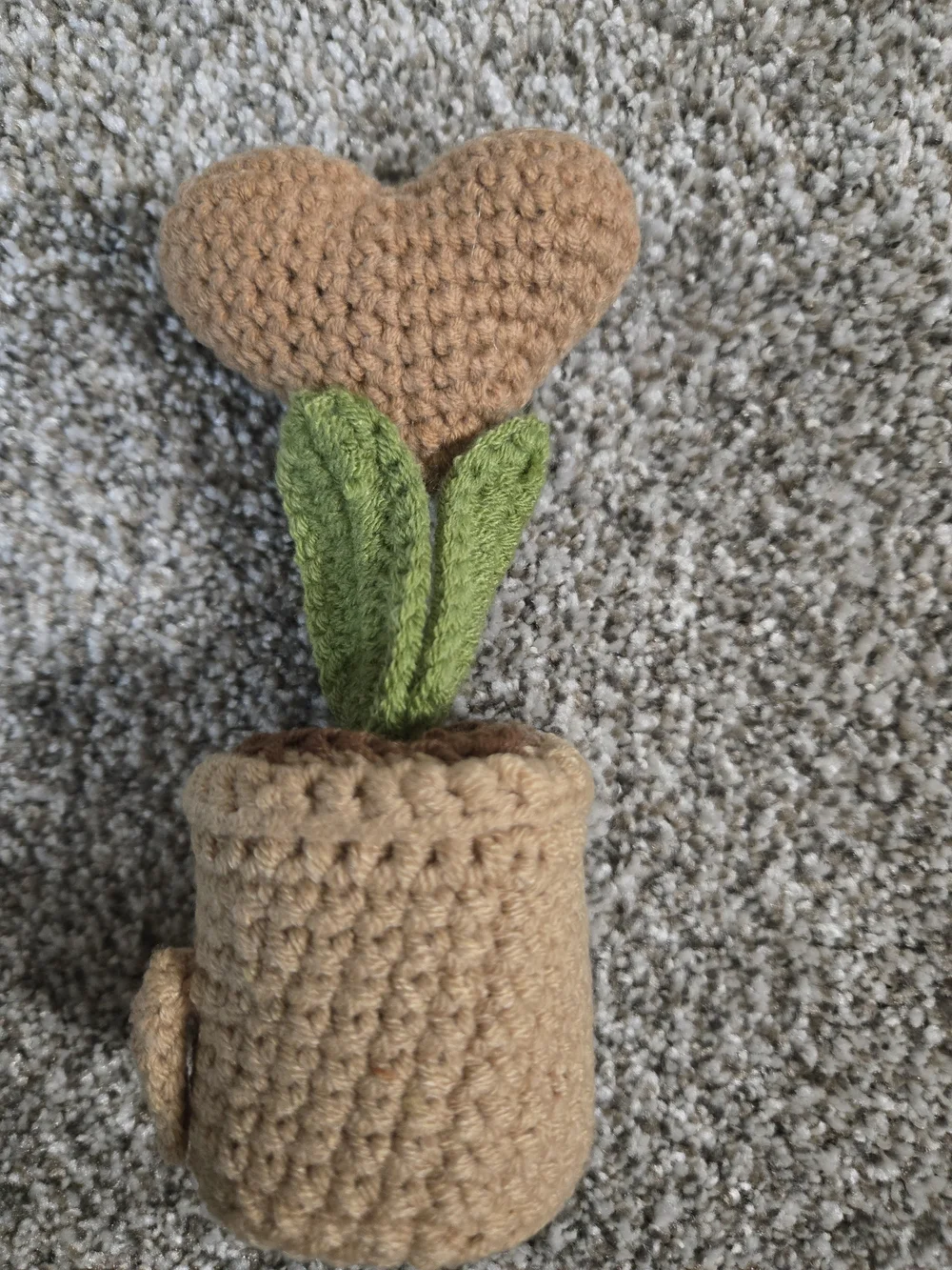 Handmade Crochet Emotional Support Plant - Cute Desk Decor Sympathy Gift